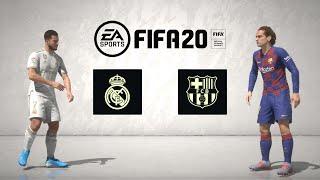 FIFA 20 Full Game El Clasico - Real Madrid vs Barcelona Legendary + Menu Walkthrough XBOX ONE