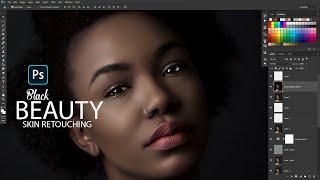Black Beauty Skin Retouching  Photoshop Tutorial