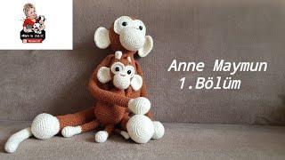  Cute Mommy and Baby Monkey  Mommy Monkey Episode 1  Amigurumi Monkey making