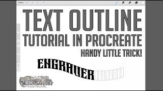 Procreate - Text Outline Tutorial