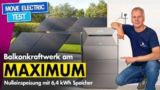 Balkonkraftwerk am Maximum mit 64 kWh Speicher - Anker SOLIX Solarbank 2 Pro im Test