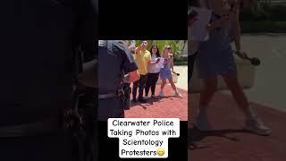 #Scientology fail. Clearwater cops  like protesters better. #sptv #shorts #scientologyexposed