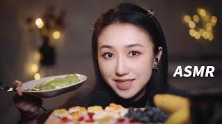 ASMR Eating Fruit and Gummies  Ear to Ear Whisper & Tingly Mouth Sounds