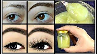 Homemade Serum To Grow Thicker Eyebrows & EyeLashes In 3 Days