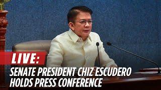 Senate President Chiz Escudero holds press conference  ABS-CBN News