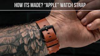 Lets make Leather Apple Watch strap by hand⌚️ PDF Pattern