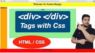 DIV Tag in HTML with CSS Property  Html div layout tutorial with CSS  Block level Element