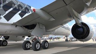 4K  Spectacular Close Up Taxiing AIRBUS A350 ILA Berlin Air Show 2016