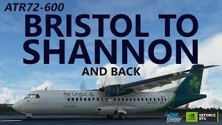 MSFS  ATR72-600 Ops on VATSIM - Bristol to Shannon and Back RTX4090 Ultra Graphics