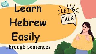 Learn Hebrew Vocabulary Easily  Learning Essential Hebrew through Sentences With Pronunciation