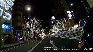 ドラレコ映像夜間