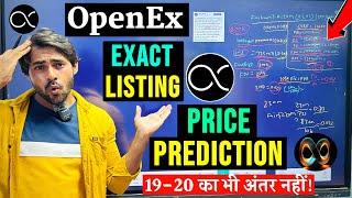 OpenEx OEX Exact Listing Price Prediction  OpenEx Price Prediction  OEX Listing Date  Price