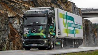 Mercedes eActros 600 truck tested in Norway before launch