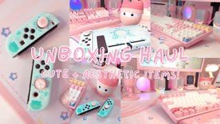 unboxing haul cute + aesthetic items 