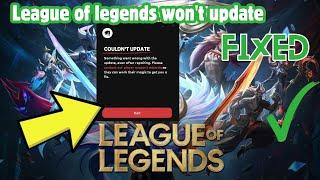 Fix league of legends wont update 2024  Riot Games Client Update League of legends not Working