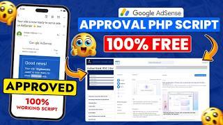 New AdSense Approval PHP Script No Articles Needed  100% Woring Instant Google AdSense Approval