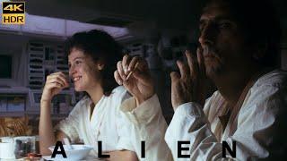 Alien 1979 Wake up - Breakfast Scene Movie Clip Upscale 4k UHD HDR - Dolby Vision Sigourney Weaver