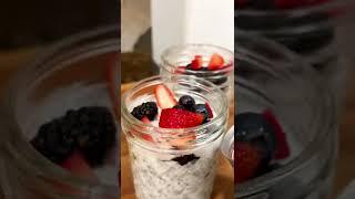 5-min Overnight Chia Pudding before bed saves you SO much time making it the morning of MUST TRY