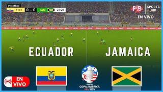 ECUADOR VS JAMAICA  EN VIVO  COPA AMÉRICA 2024  SIMULACIÓN Y PUNTUACIÓN EN VIVO #ecuador #jamaica