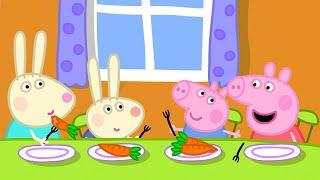 Dinner At Rebecca Rabbits House   Peppa Pig Official Full Episodes