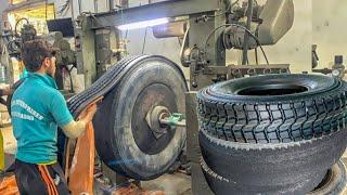 How to Change Ringtread on Tyre Casing by Recap  The Most Amazing Process of Retreading Old Tyre
