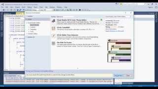 Visual Studio Tema Değiştirme
