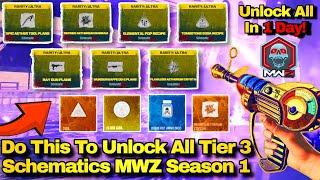 NEW Easiest TIER 3 Farming Guide In MWZ Unlock RAYGUN Schematic Sigils & More UPDATED SEASON 1