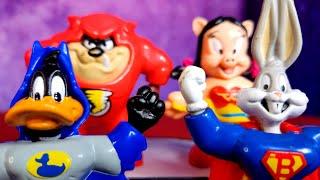 DC Comics X Looney Tunes McDonalds 1992 Happy Meal Toys Review