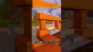 Minecraft Bed Building Hack #minecraft #build #hack #beautiful #tutorial #shorts