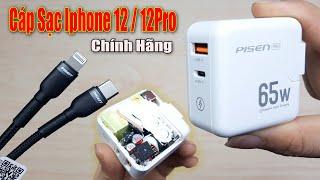 Test và Bung Cáp Sạc Dành Cho iPhone 12 Xem Có Gì mà HOT thế - Sạc Nhanh 65W Pisen chính hãng