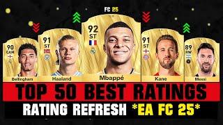 FIFA 25  TOP 50 BEST PLAYER RATINGS EA FC 25  ft. Mbappe Haaland Messi…