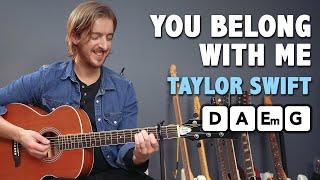 The EASIEST Taylor Swift Song? You Belong With Me Guitar Tutorial