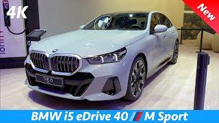 BMW i5 2024 - FIRST Look in 4K  M Sport Exterior - Interior eDrive 40