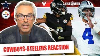 Cowboys-Steelers Reaction Dak Prescott gets comeback win vs. Justin Fields  Colin Cowherd NFL