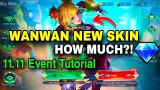 WANWAN NEW SKIN COST11.11 EVENT TUTORIAL️