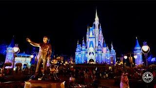 Magic Kingdom 2021 Night Walkthrough Experience in 4K  Walt Disney World 50th Anniversary Florida