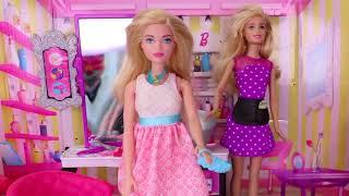 Barbie Doll Hair Style Salon   play baby dolls hair cut hair wash hair curl in Barbie salon shop