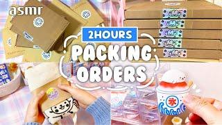 2hours ASMR Relaxing Sounds  to sleep study work  Packing orders with me