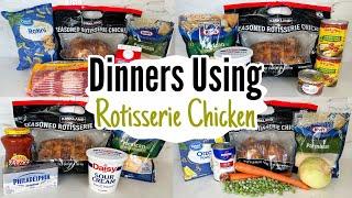 5 AMAZING Recipes Using Rotisserie Chicken  The Quickest Chicken Dinners EVER  Julia Pacheco