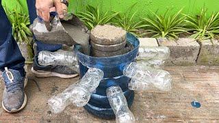 Wow Unique Ideas  Tips Make Simple Cement Flower Pots From Plastic Bottles