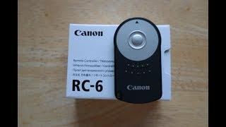 Canon Remote Controller RC-6 unboxing use with Canon 80D