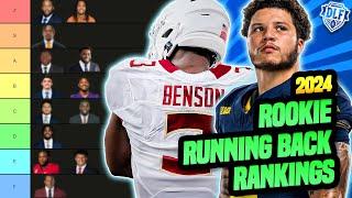 NEW 2024 Post-Draft Rookie RB Tiers & Rankings AND SLEEPERS