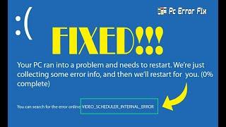 FIXED Video Scheduler Internal Error  on Windows 11 & 10  Working Tutorial  PC Error Fix