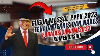 GUGUR MASSAL PPPK TENAGA TEKNIS DAN KESEHATAN TERJADI LAGI CEK FAKTANYA