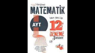 Orijinal Mikro AYT Matematik 12 li Deneme Sınavı