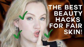The BEST Makeup Hacks for Fair Skin  My Secrets to Flawless Pale Skin an IN DEPTH Tutorial
