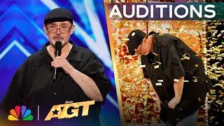 Richard Goodall Receives The GOLDEN BUZZER For Dont Stop Believin  Auditions  AGT 2024