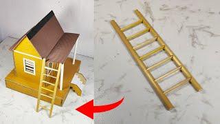 How To Make A Mini Ladder with Kulfi Stick Tabrez Arts