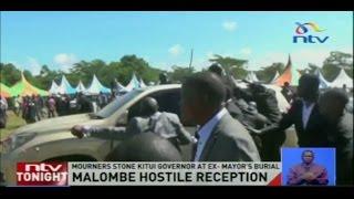 Malombe hostile reception Mourners stone Kitui governor at ex- mayors burial