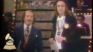 17th GRAMMYs Paul Simon and John Lennon co-presenting the GRAMMY for Record Of The Year  GRAMMYs